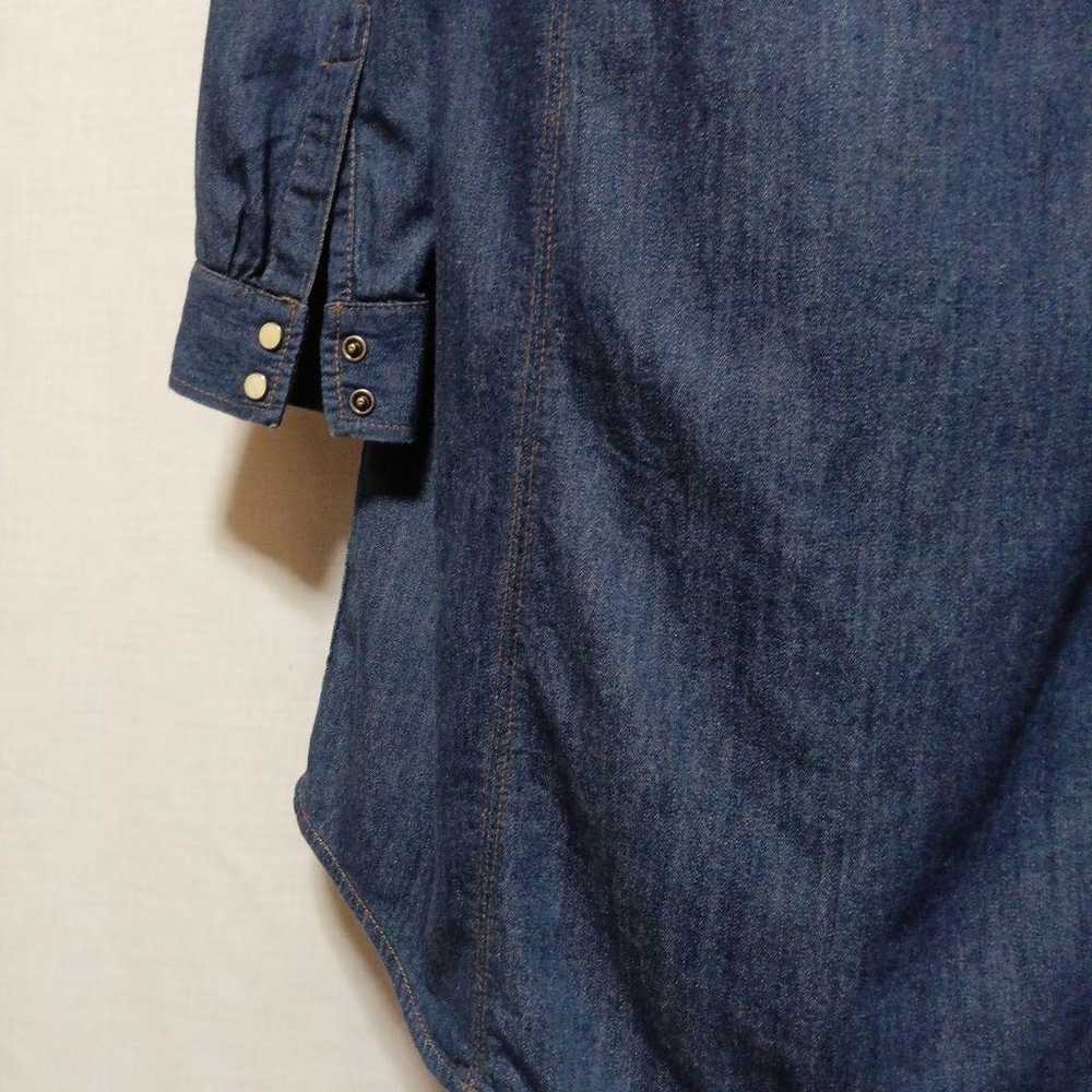 Excellent condition M GAP denim dress, shirt dres… - image 4