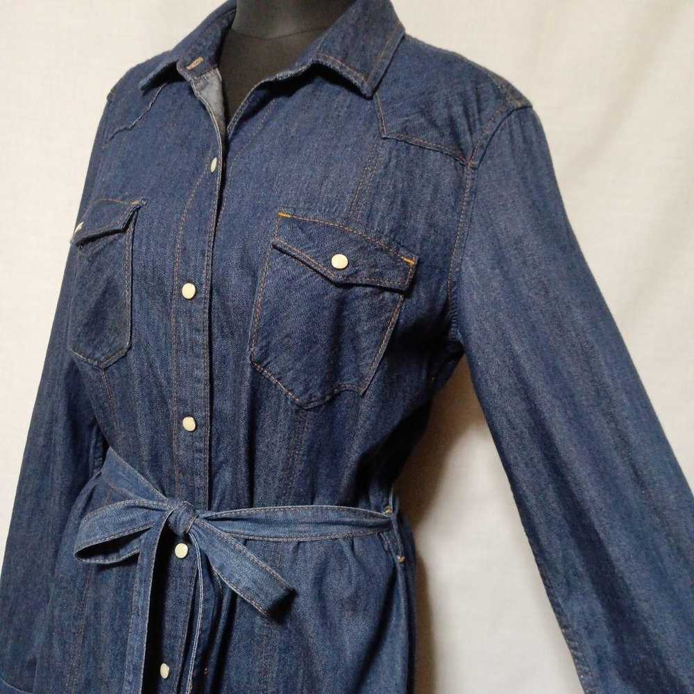 Excellent condition M GAP denim dress, shirt dres… - image 5