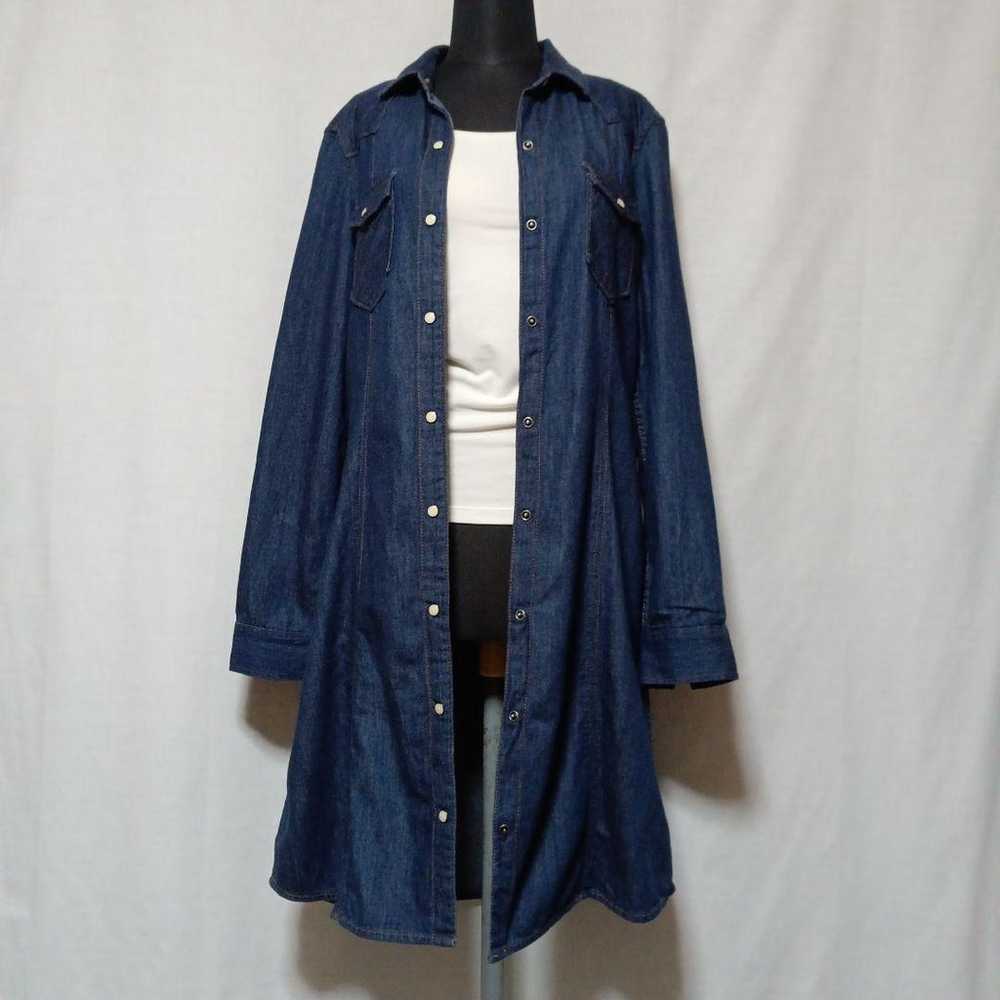 Excellent condition M GAP denim dress, shirt dres… - image 7