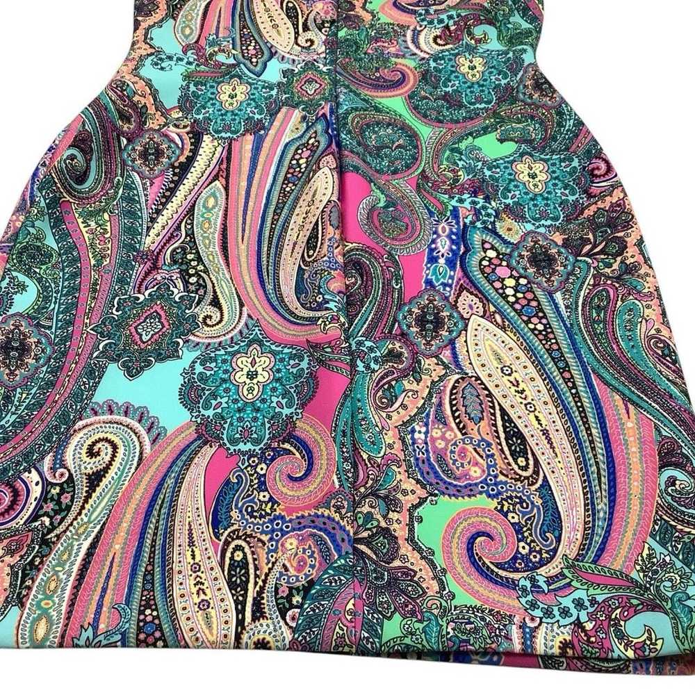 Tommy Hilfiger Multicolor Paisley Scuba Sleeveles… - image 6