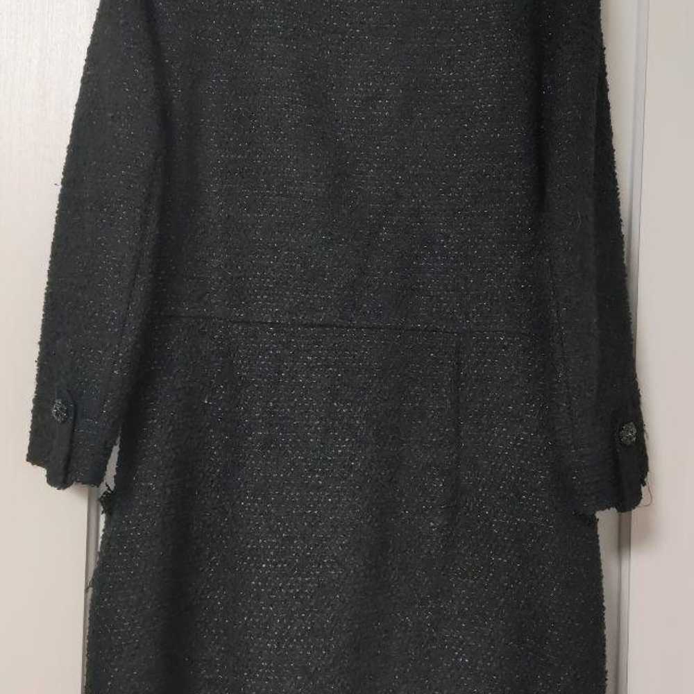 ZARA Glitter Tweed Mini Dress L - image 4