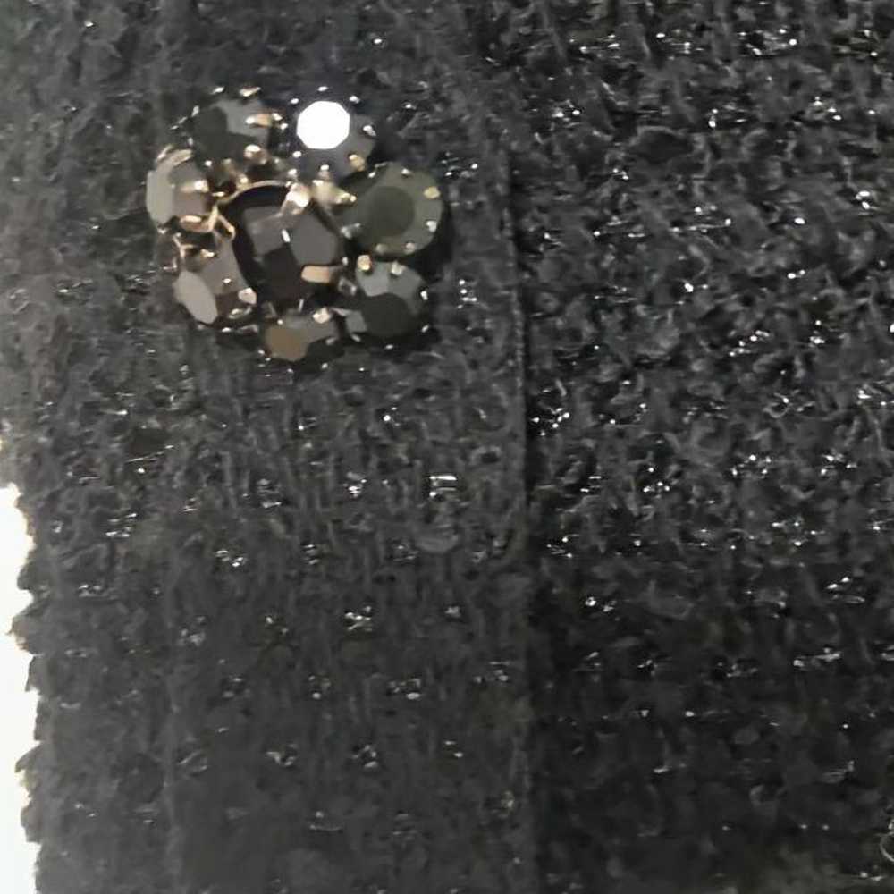 ZARA Glitter Tweed Mini Dress L - image 5