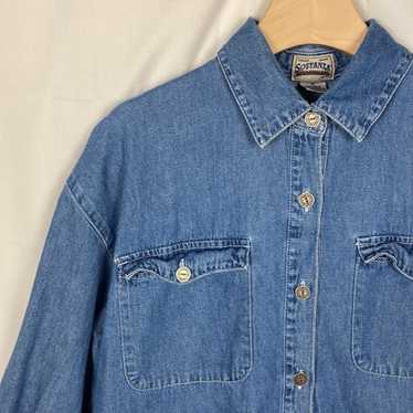 Vintage Sostanza Western Style Workwear Jean Shirt - image 1