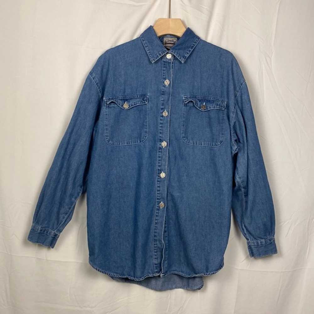 Vintage Sostanza Western Style Workwear Jean Shirt - image 6