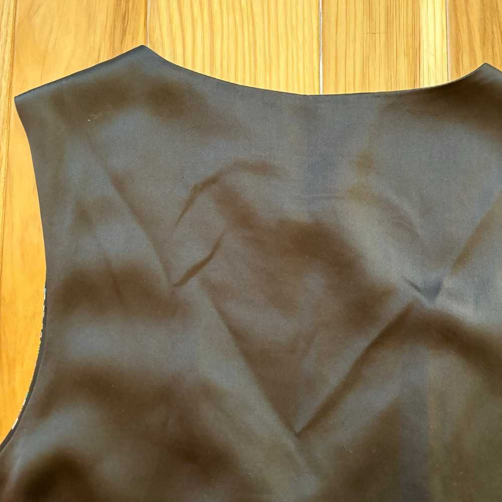 Vintage 90’s Nicole Miller Silk Coffee Themed Pat… - image 8