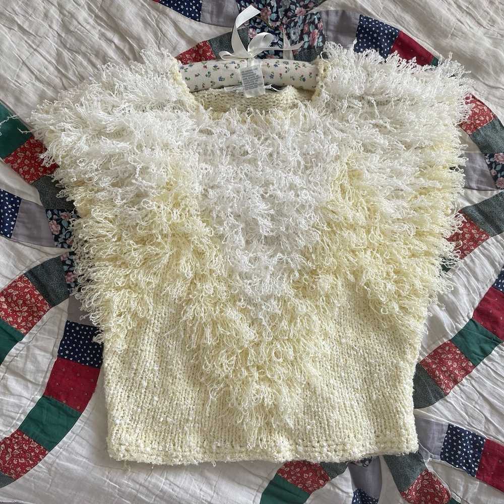 Vintage side effects hand crochet top - image 1