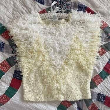 Vintage side effects hand crochet top