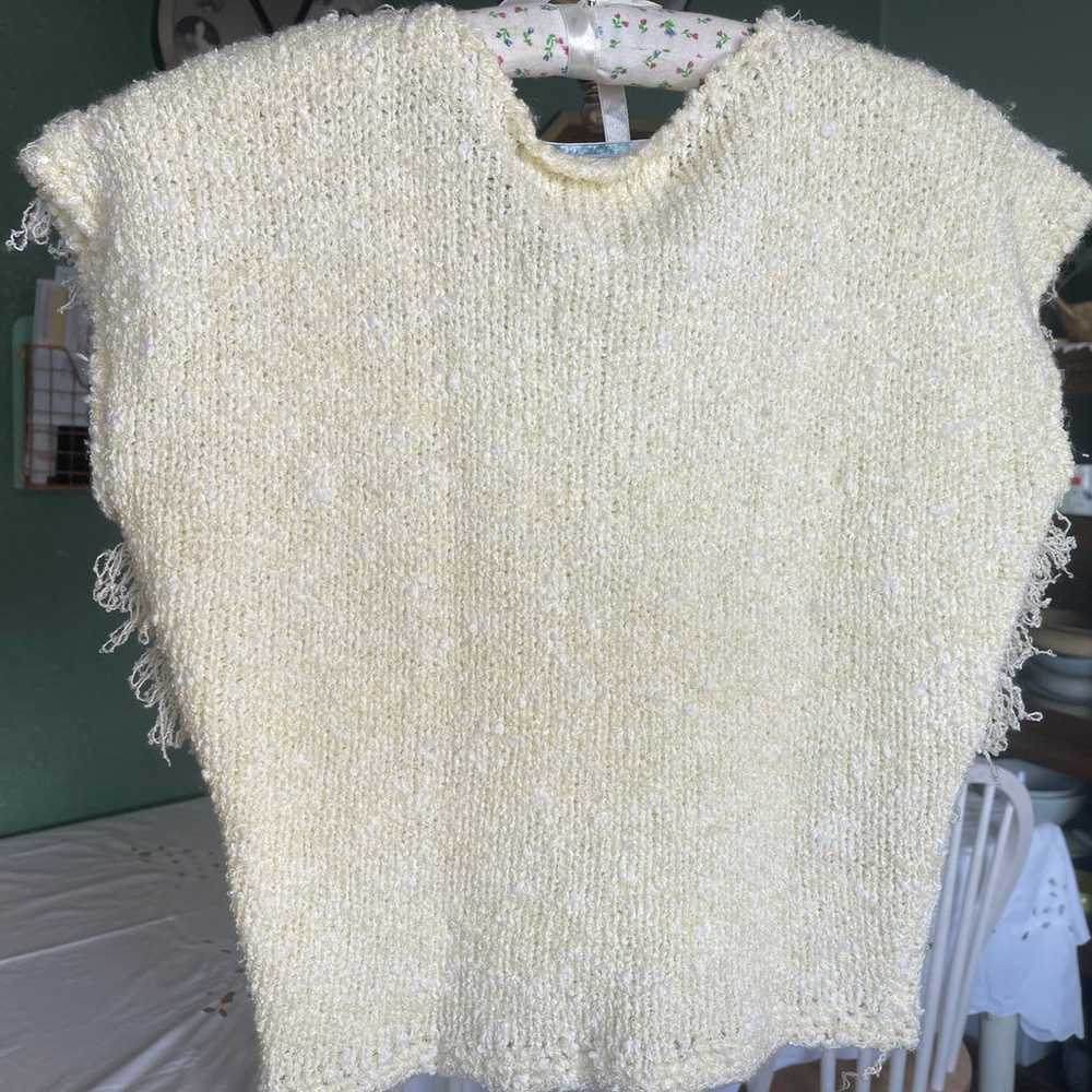 Vintage side effects hand crochet top - image 3