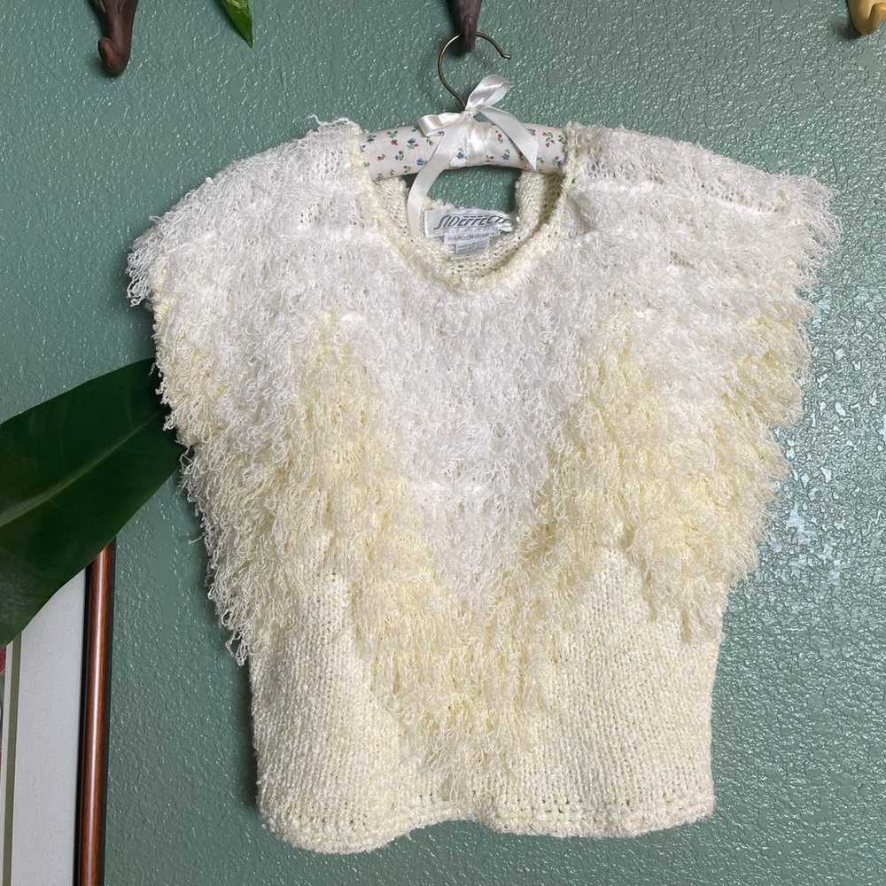 Vintage side effects hand crochet top - image 7