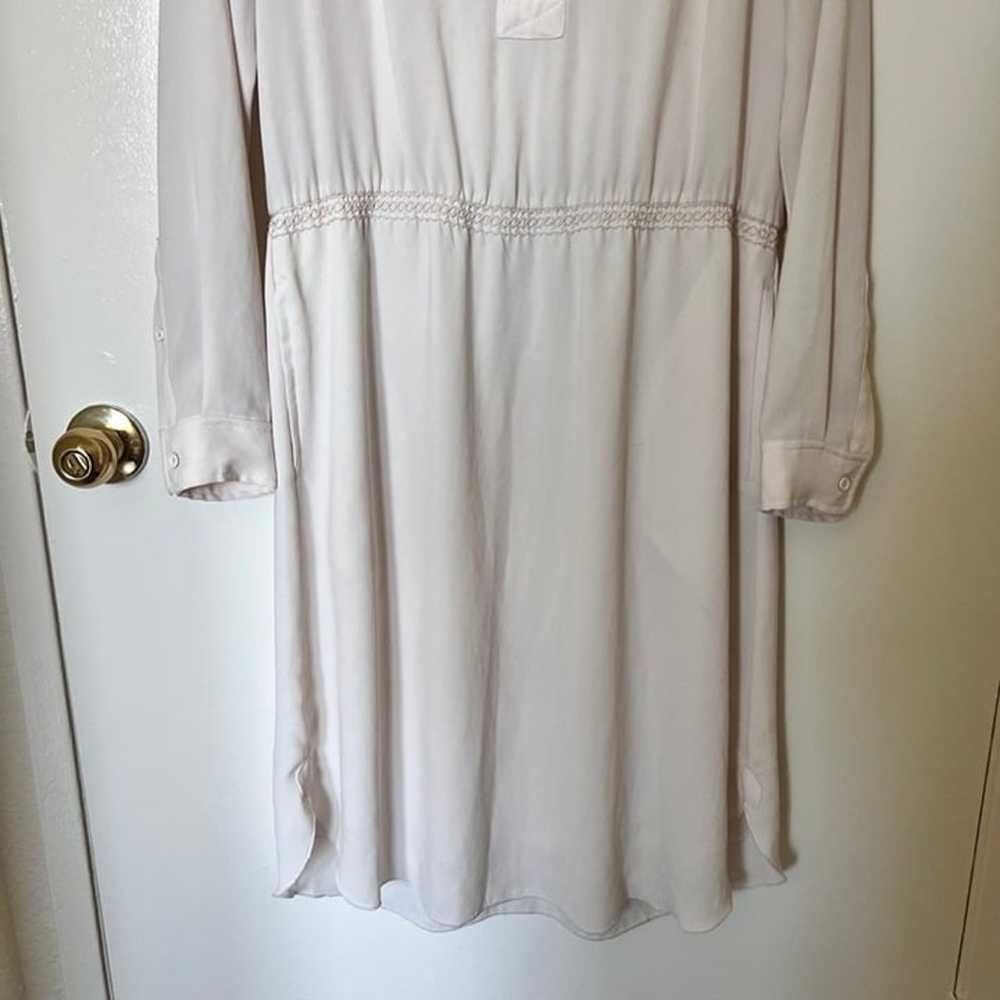 Aritzia Wilfred Beige Long Sleeve Mini Dress S - image 4