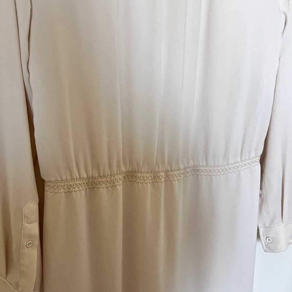 Aritzia Wilfred Beige Long Sleeve Mini Dress S - image 8