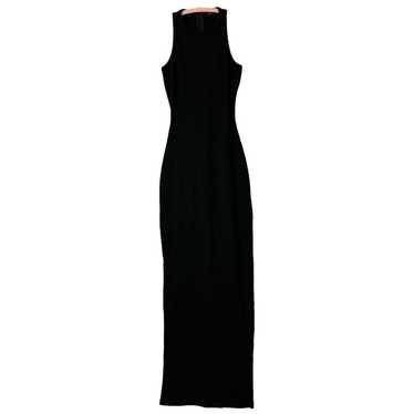 Naked Wardrobe NWOT Size S Maxi Dress Bodycon Bla… - image 1