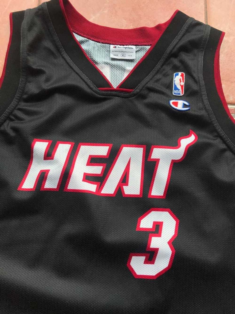 Jersey × NBA × Vintage MIAMI HEAT NBA SHIRT #3 WA… - image 3