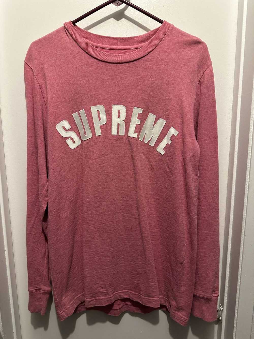 Supreme Supreme Arc Logo Long Sleeve in Pink - image 1