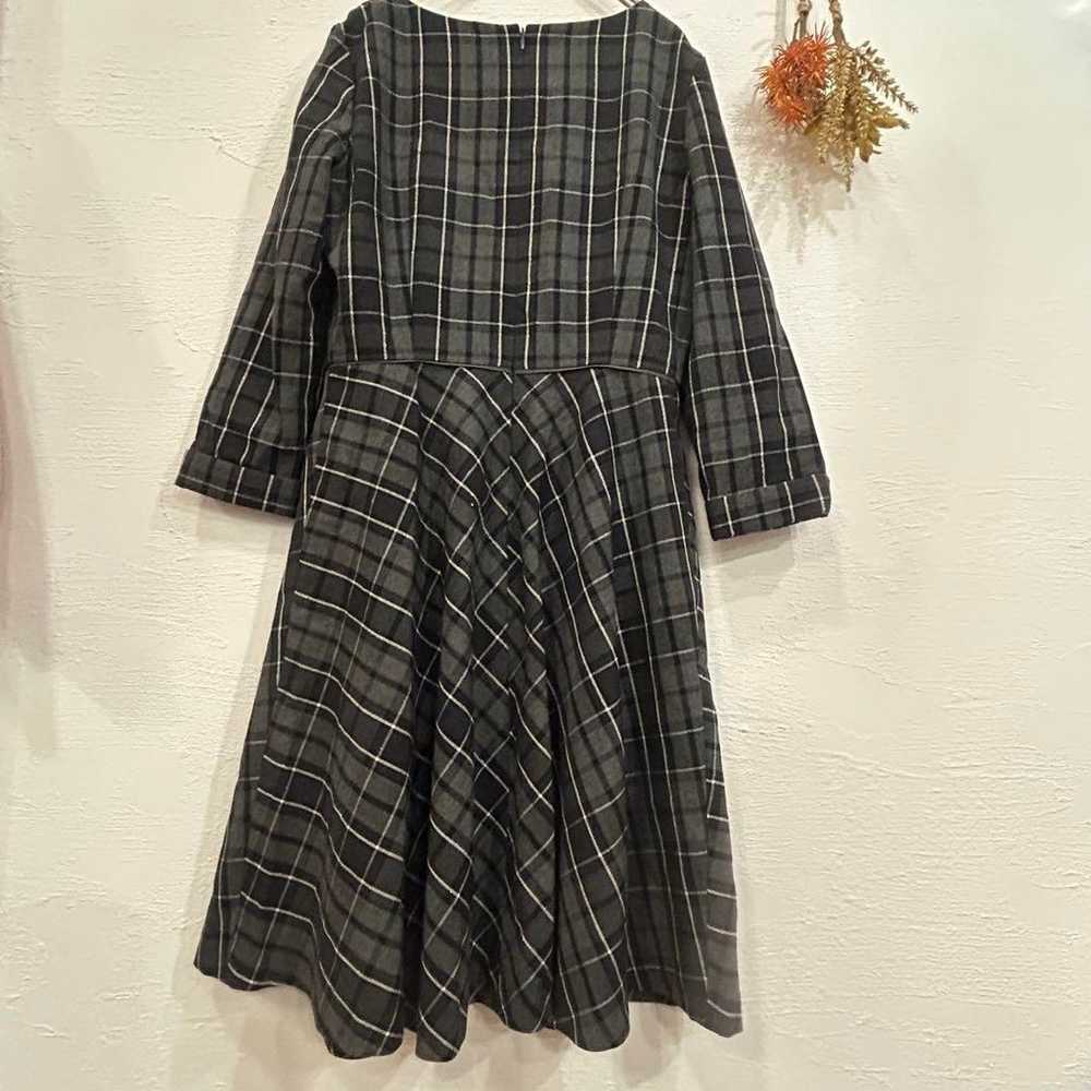 【anySIS】Beautiful Condition Check Flare Dress Gir… - image 9