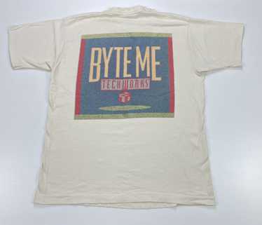 Apple × Microsoft × Vintage Vintage 90s Byte Me T… - image 1