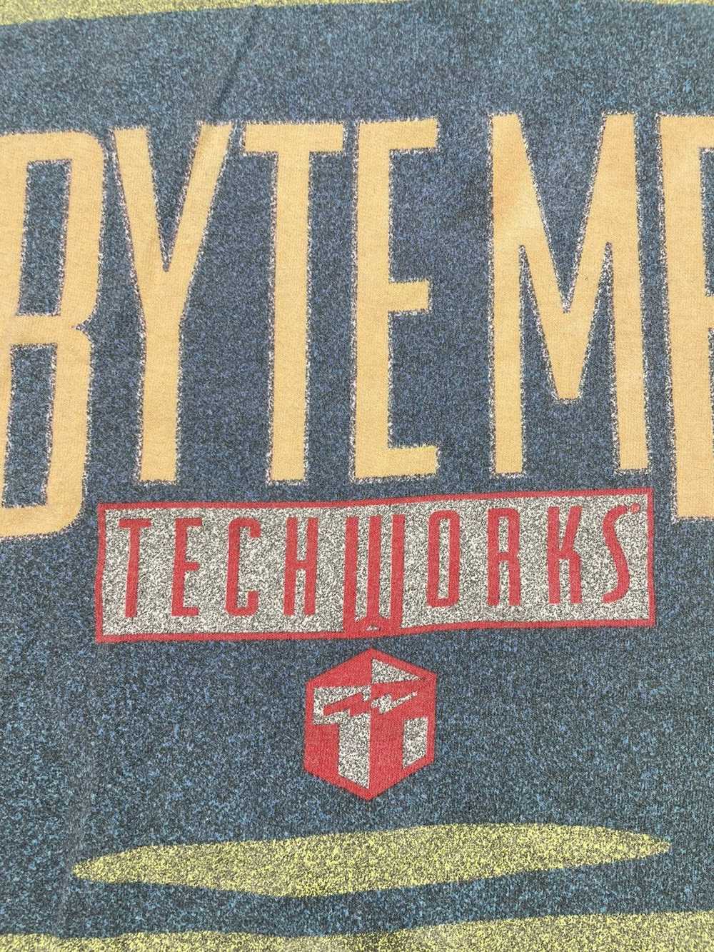 Apple × Microsoft × Vintage Vintage 90s Byte Me T… - image 5