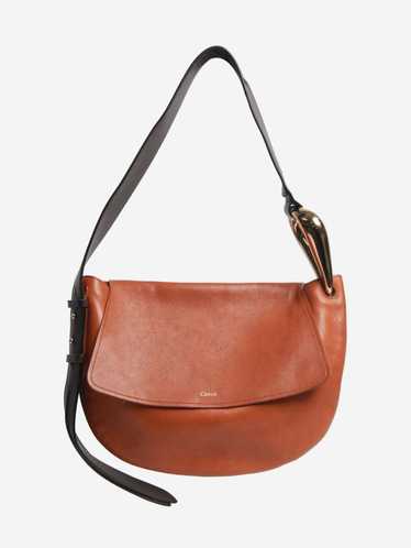 Chloe Brown Kiss Hobo leather shoulder bag