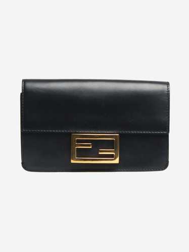 Fendi Black Flat Baguette mini crossbody bag - image 1