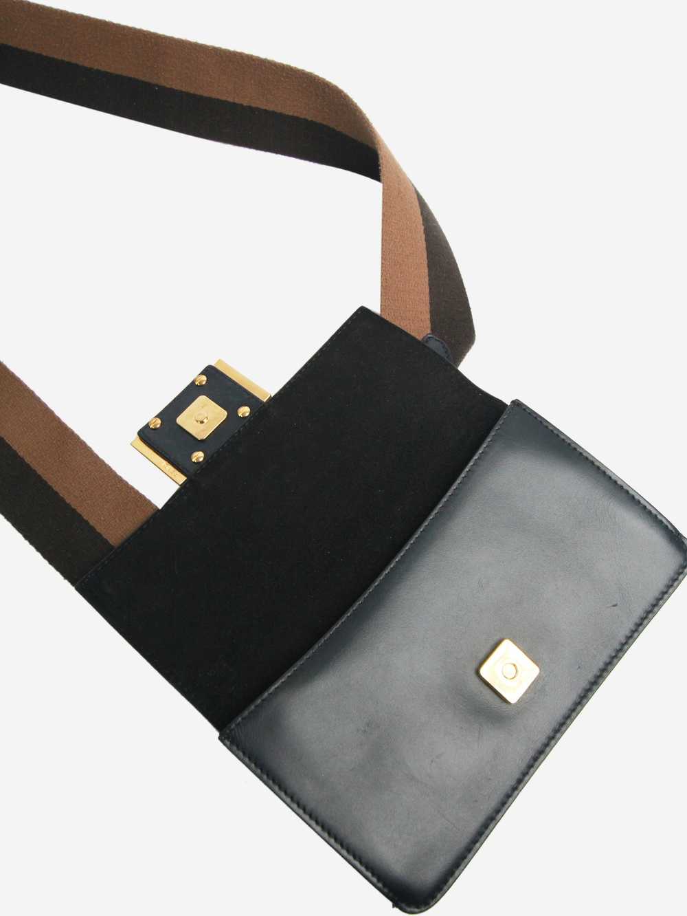 Fendi Black Flat Baguette mini crossbody bag - image 7