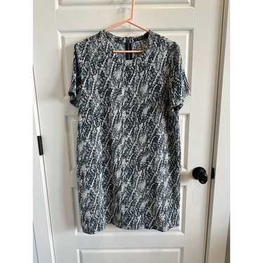 MNG Mango Basics Snake print shift Dress -Medium