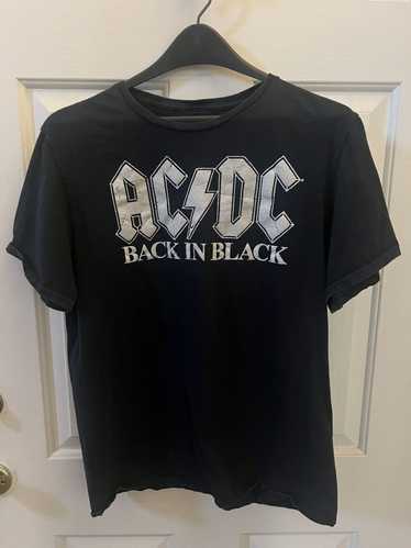 Ac/Dc × Vintage AC/DC back in black vintage tee