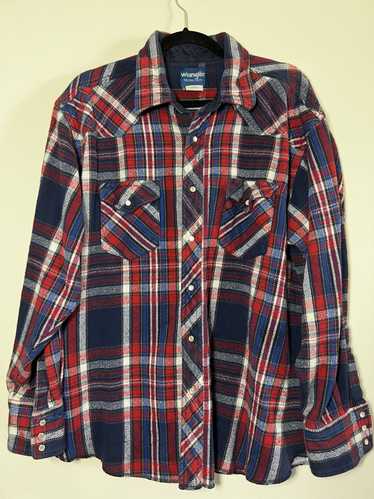 Flannel × Vintage × Wrangler Vintage 1980's Wrang… - image 1