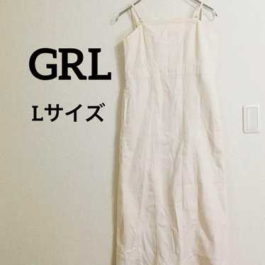 GRL Grail Camisole Dress 【L】 Back Shirring Long Dr