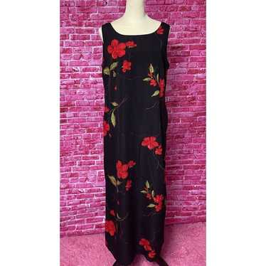 Classic Studio 1 Vintage Floral Maxi Dress Women'… - image 1