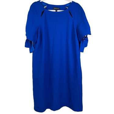 Banana Republic Dress Royal Blue Cutout Shift  Tie