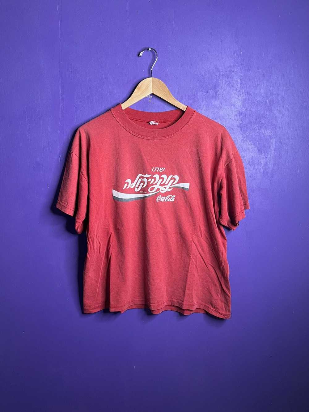 Coca Cola × Vintage Vintage 90s Coca-cola Hebrew … - image 1