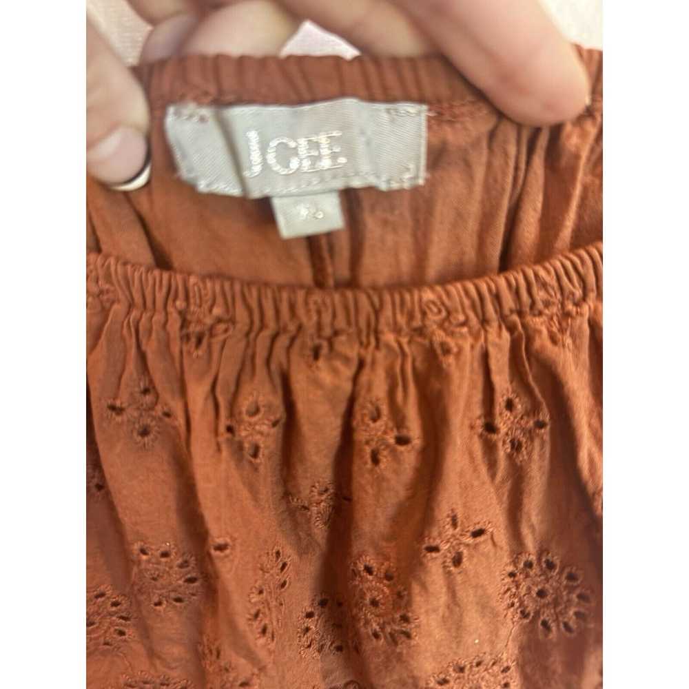 J Gee Dress XL Maxi Boho Cottage Eyelet Embroider… - image 7