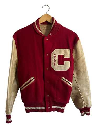 Popular Vintage 1977 Maroon Varsity Jacket