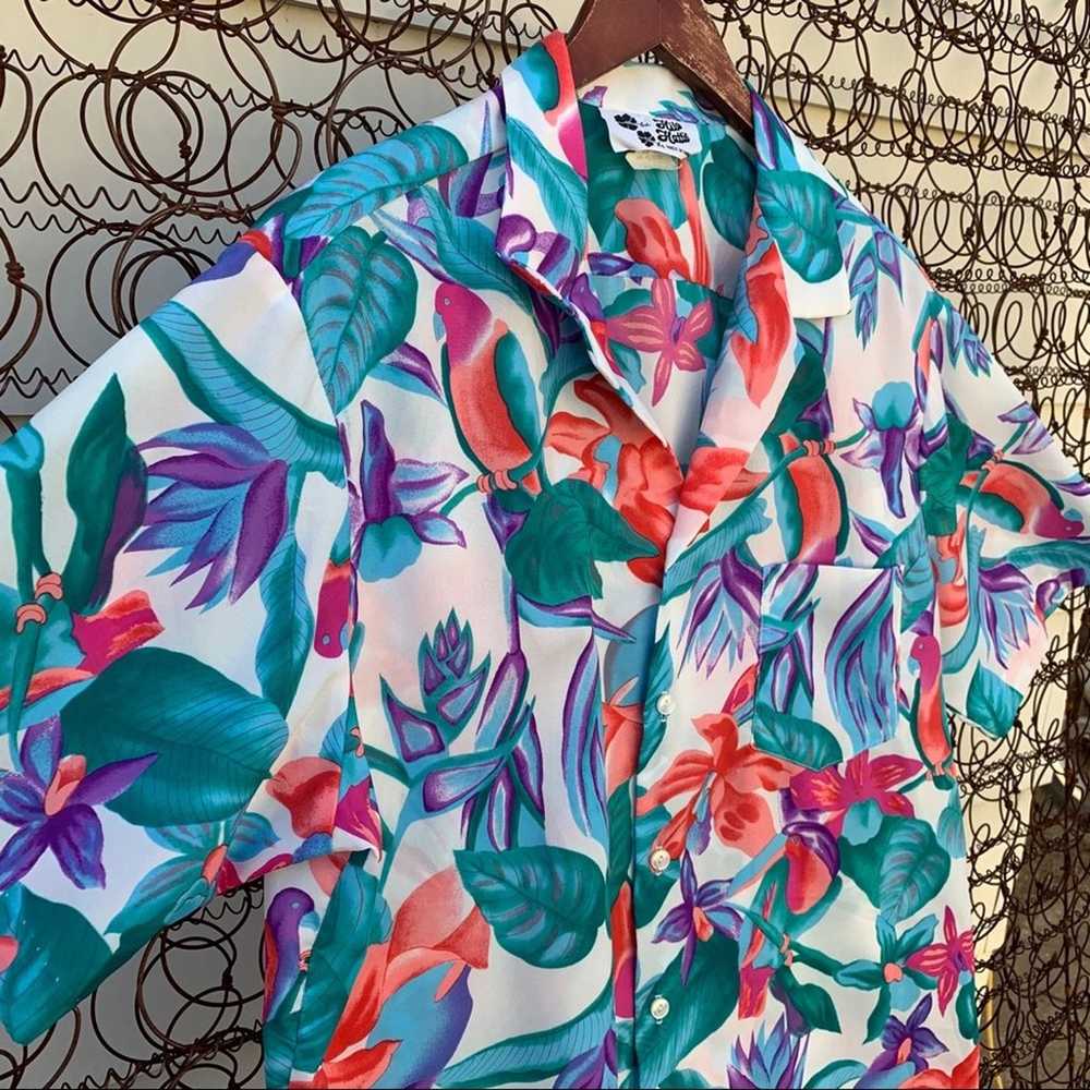 Vintage Hilo Hattie Hawaiian button down shirt - image 3