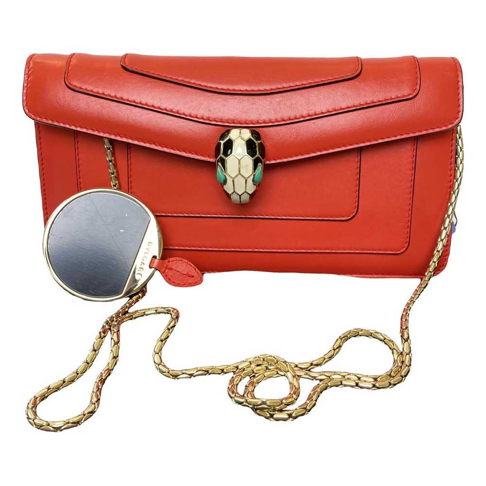 Bvlgari Serpenti leather handbag - image 1