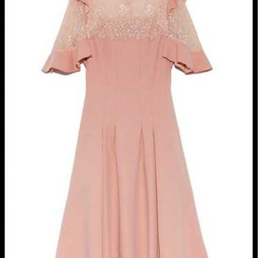 SNIDEL Lace Panel Dress in Pink, Size 0. - image 1