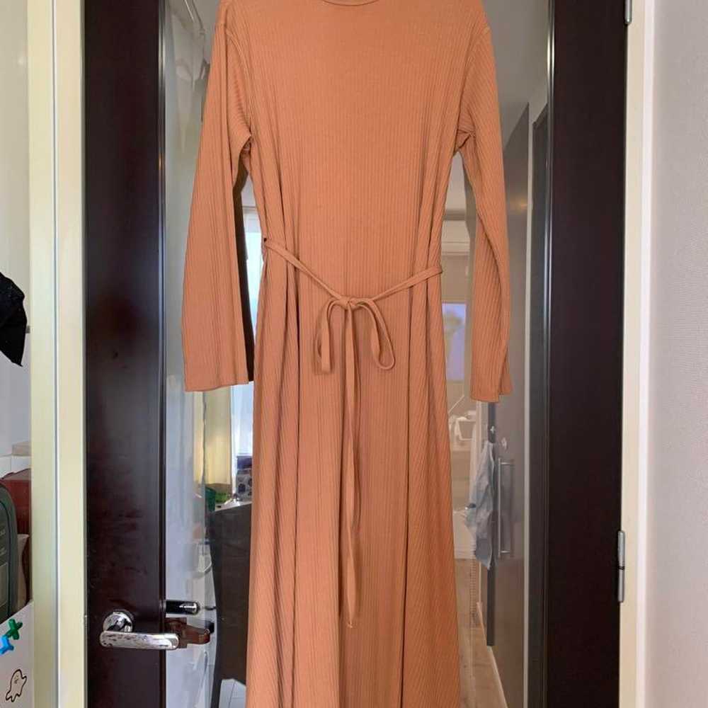 Mila Owen Beige Knit Dress Long Sleeve - image 1