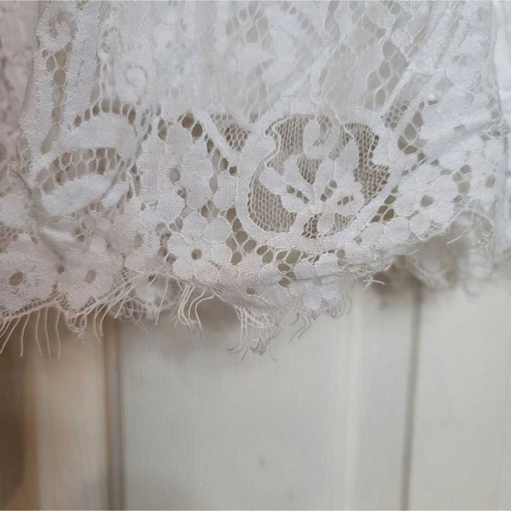 White Lace Maxi Dress - image 5