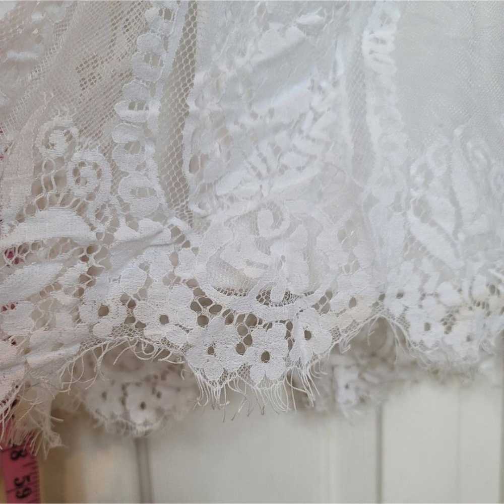 White Lace Maxi Dress - image 9