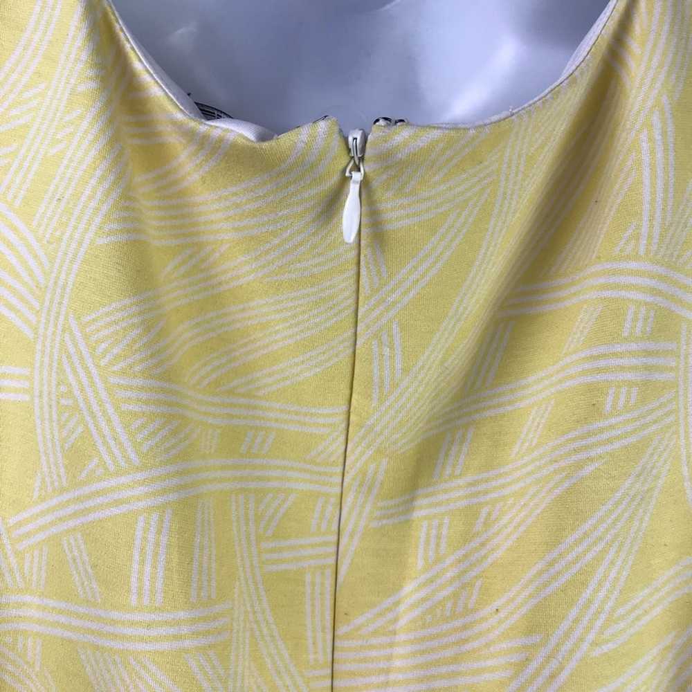 Lands End Sheath Dress Yellow Pockets 6 - image 11