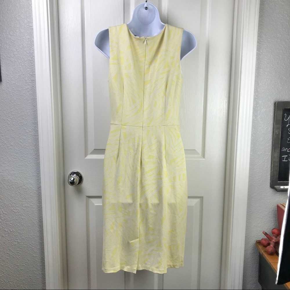 Lands End Sheath Dress Yellow Pockets 6 - image 6