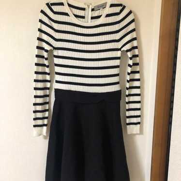 Lirandchurel Border Knit One-Piece Dress - image 1