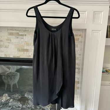 Wayne Cooper Silk Black Wrap Dress