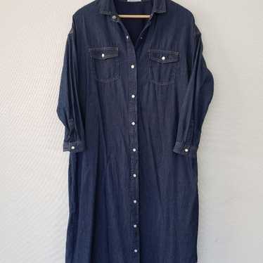 AFTERNOON TEA WARDROBE Denim Shirt Long Dress