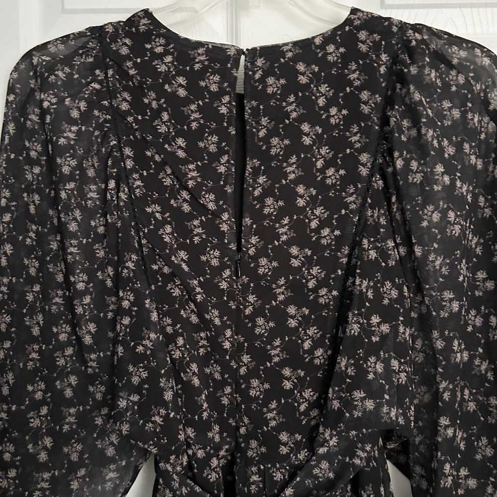 Adelyn Rae Women's M Black Floral Peasant  Dress … - image 6