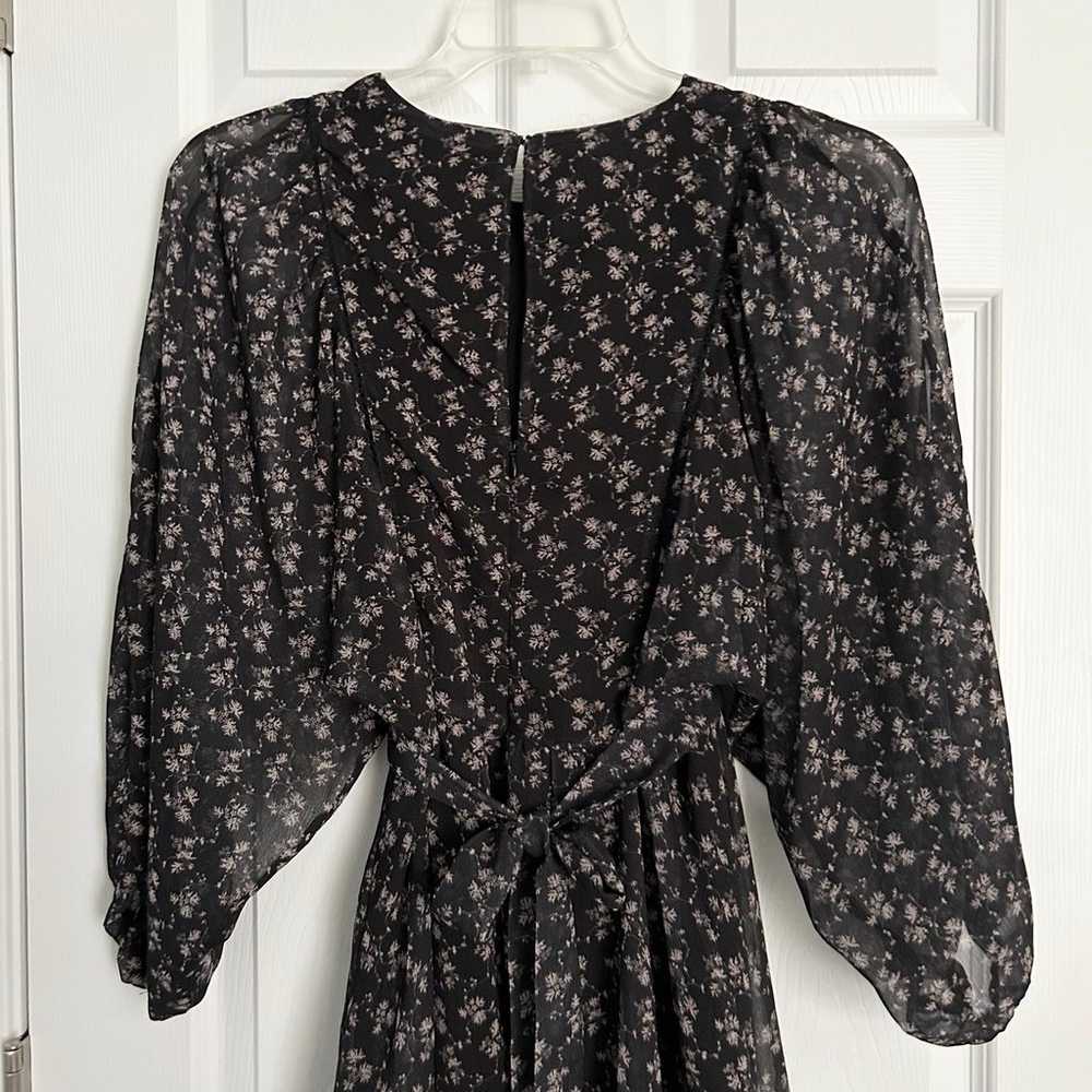 Adelyn Rae Women's M Black Floral Peasant  Dress … - image 7