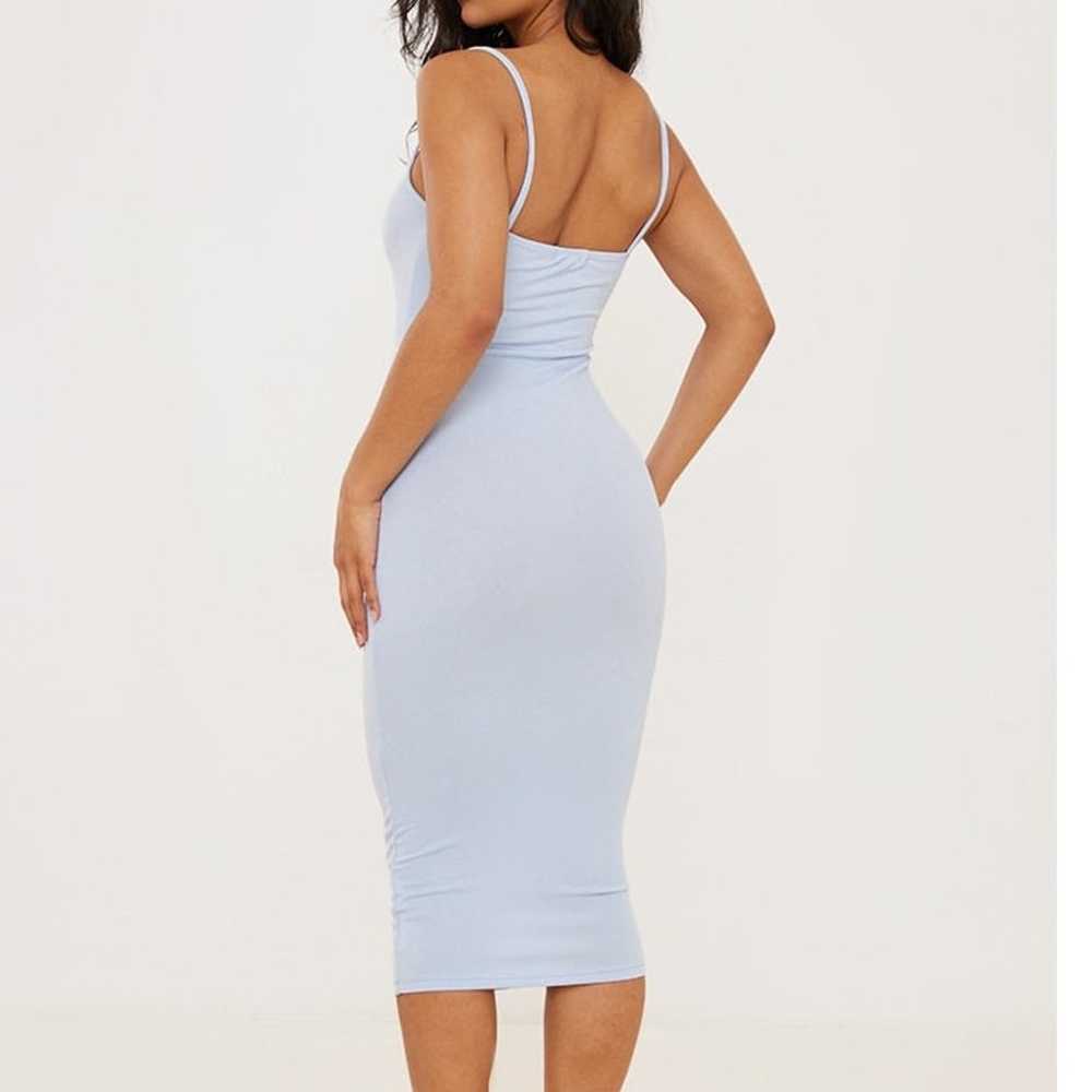 PrettyLittleThing Blue Midi Bodycon Sweetheart Dr… - image 5