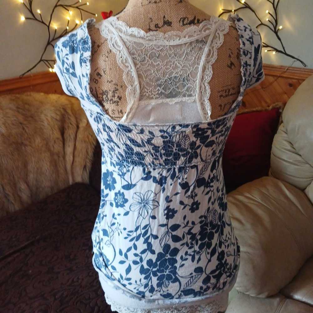 ♡Y2K♡ ABERCROMBIE babydoll flowy empire waist bab… - image 4