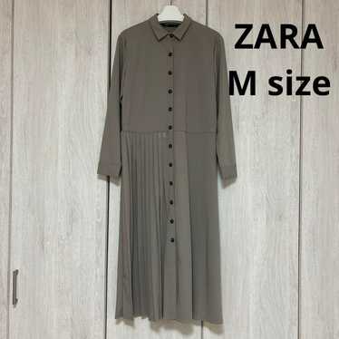 ZARA pleated skirt shirt dress, size M