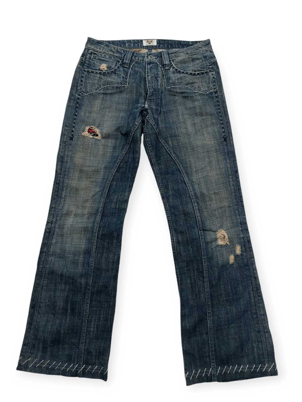 Antik Denim Flared💥 Vintage Antik Denim Embroide… - image 3